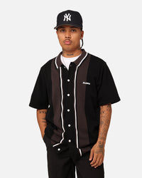 X-Large Bowling Knit Short Sleeve Shirt Black