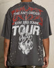 Loiter X The Anti Order Anti Human Tour Vintage T-Shirt Vintage Charcoal