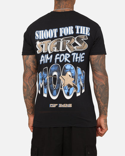 Pop Smoke Shoot For The Stars Aim For The Moon T-Shirt Black