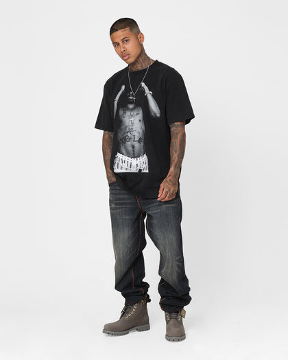 Tupac Thug Life T-Shirt Washed Black