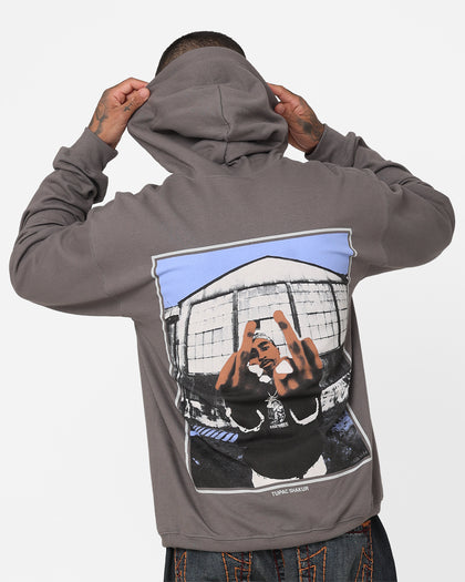 Tupac Thug Life Hoodie Grey