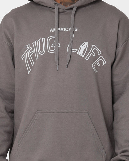Tupac Thug Life Hoodie Grey