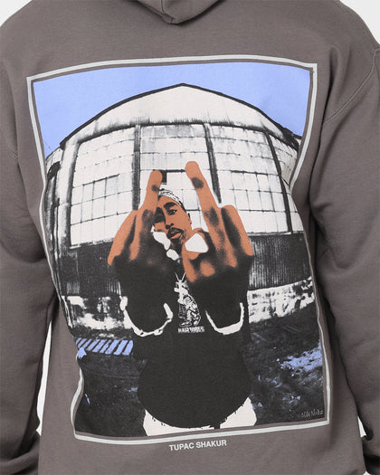 Tupac Thug Life Hoodie Grey