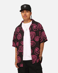 Stussy Hand Drawn Short Sleeve Shirt Black