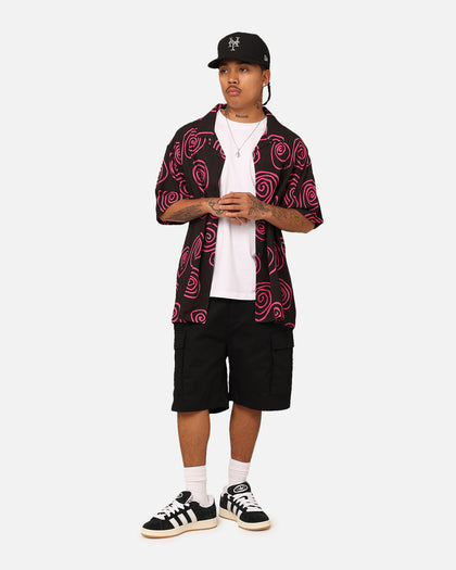 Stussy Hand Drawn Short Sleeve Shirt Black