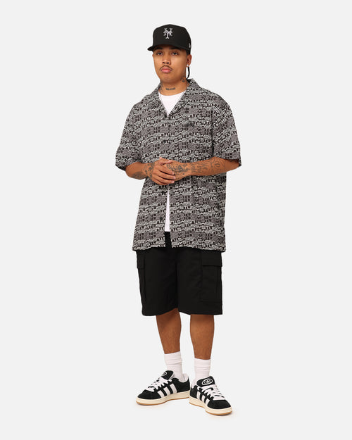 Stussy Repeat Short Sleeve Shirt Black