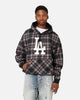 Majestic Athletic Los Angeles Dodgers Check Logo Hoodie Faded Black