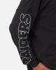 Majestic Athletic Las Vegas Raiders Checker Badge Long Sleeve T-Shirt Faded Black