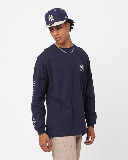 Majestic Athletic New York Yankees Checker Badge Long Sleeve T-Shirt True Navy