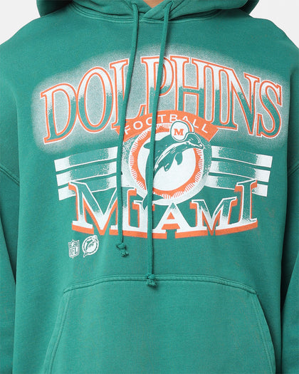Mitchell & Ness Miami Dolphins Glow Arch Hoodie Aqua