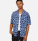 Carre Leo Short Sleeve Button Up Shirt Purple/Black