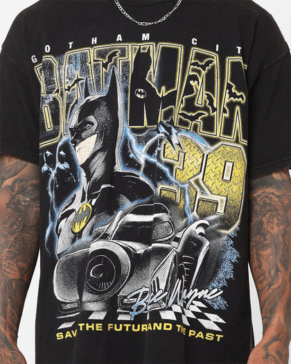 Goat Crew X The Flash Batman Racing Vintage T-Shirt Black Wash