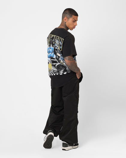 Goat Crew X The Flash Batman Racing Vintage T-Shirt Black Wash
