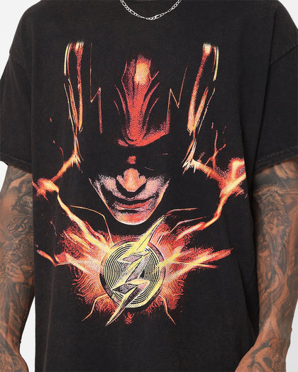 Goat Crew X The Flash The Flash Vintage T-Shirt Black Wash