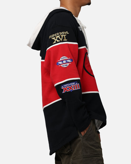 47 Brand San Francisco 49ers Super Bowl Gridiron Lacer Hoodie Jet Black