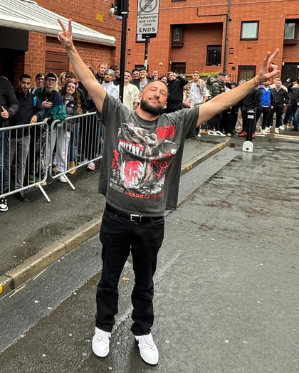 The Night Shift Dog Heavyweight Vintage T-Shirt Black Wash