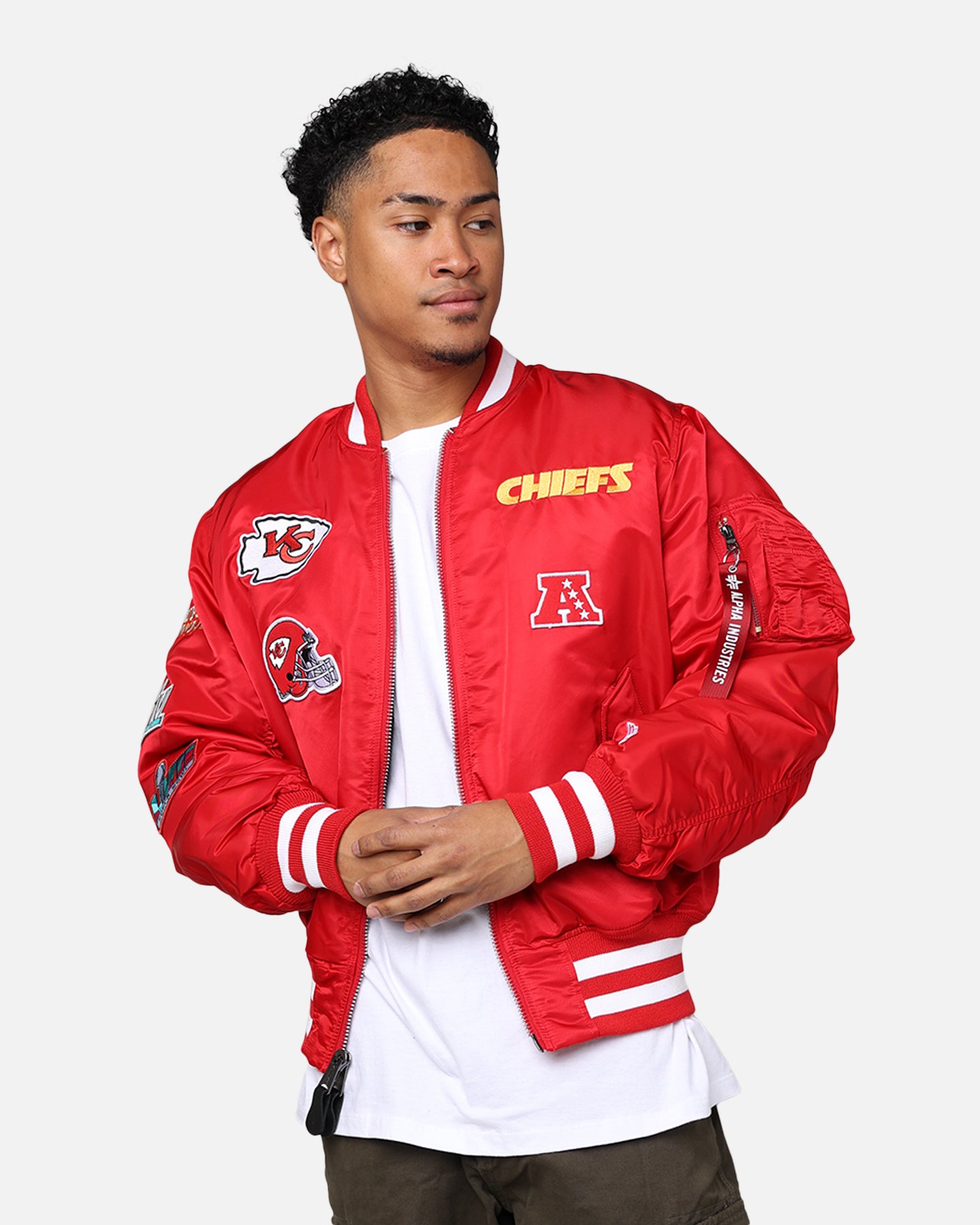 New Era X Alpha Series X NFL Kansas City Chiefs MA-1 Bomber Jacket