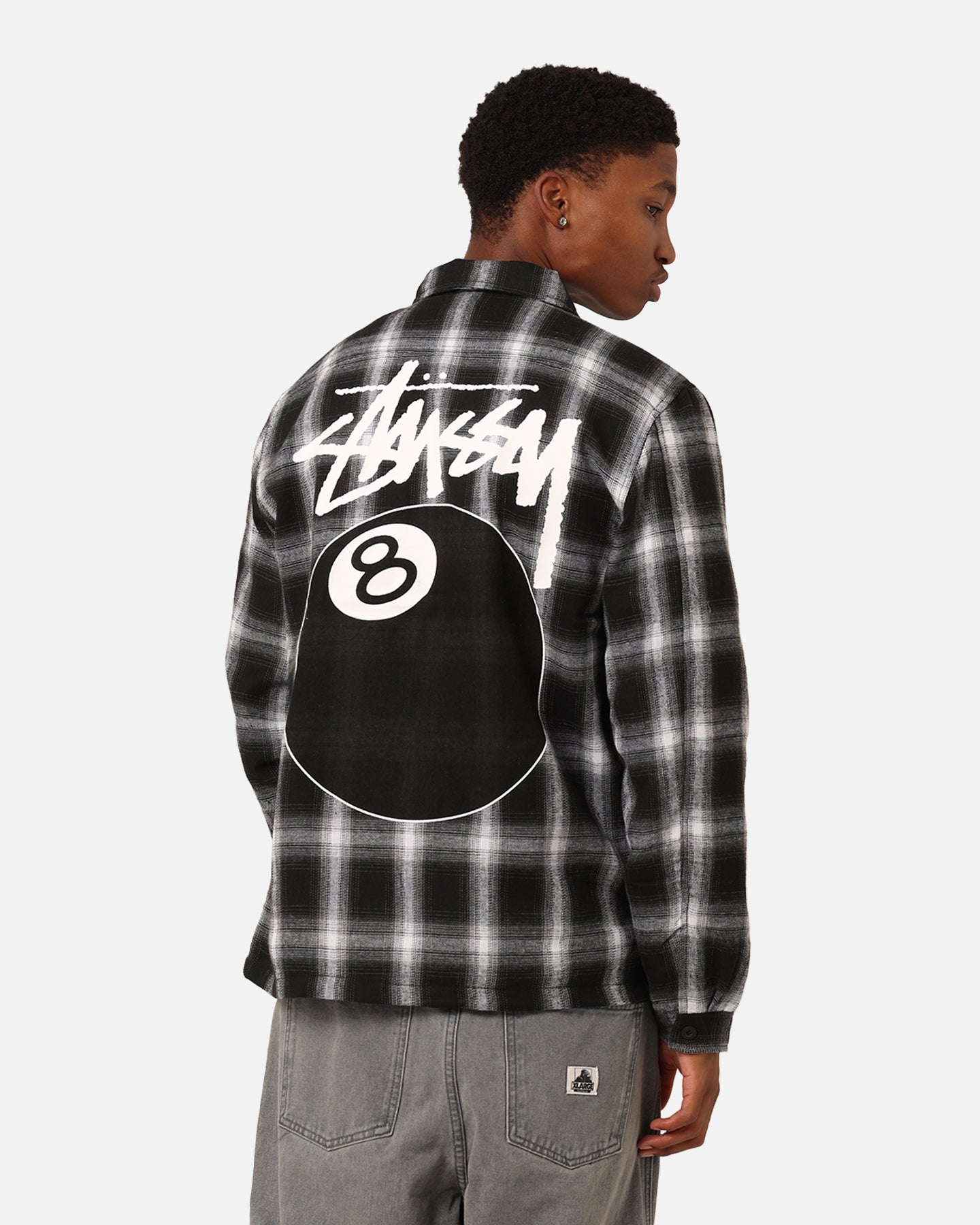 Stussy フラッグ Stussy 8 Ball Checkered Zip Jacket Black | Culture Kings NZ