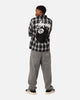 Stussy 8 Ball Checkered Zip Jacket Black
