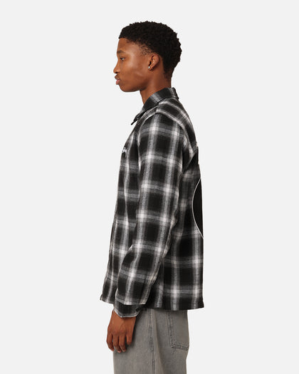 Stussy 8 Ball Checkered Zip Jacket Black