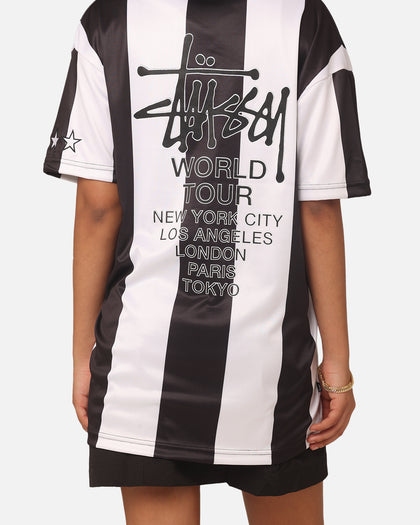 Stussy Football Polo Shirt Black/White
