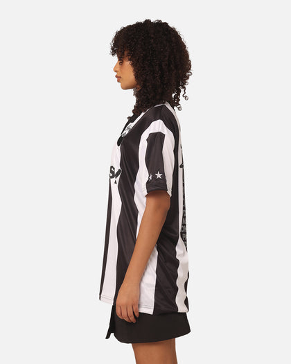 Stussy Football Polo Shirt Black/White