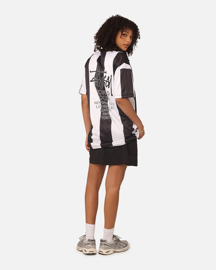 Stussy Football Polo Shirt Black/White