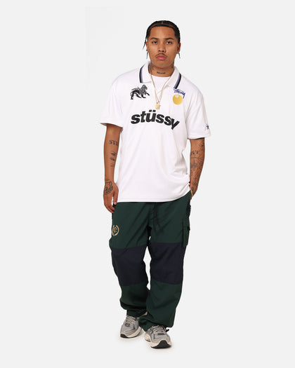 Stussy Football Polo Shirt White