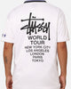 Stussy Football Polo Shirt White