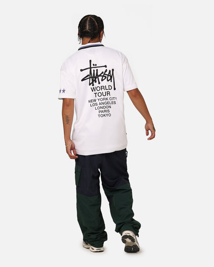 Stussy Football Polo Shirt White