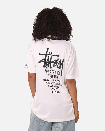Stussy Football Polo Shirt White