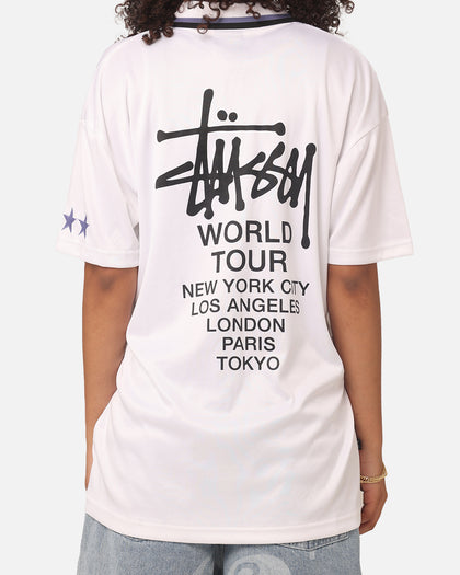 Stussy Football Polo Shirt White