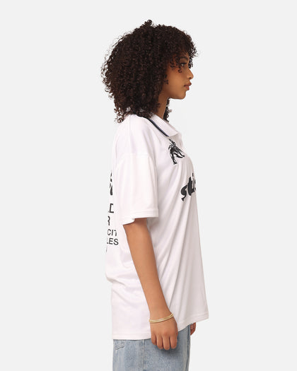 Stussy Football Polo Shirt White