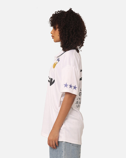 Stussy Football Polo Shirt White