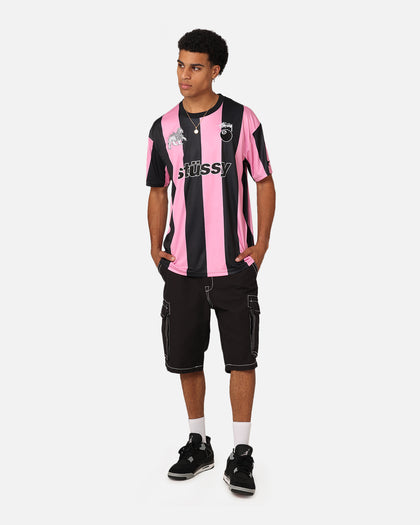 Stussy Football T-Shirt Black/Pink