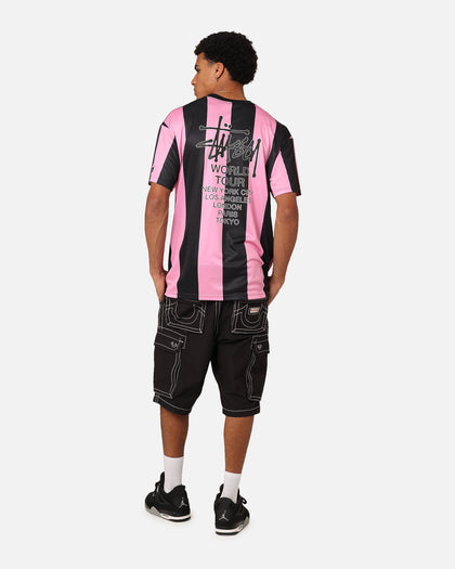 Stussy Football T-Shirt Black/Pink