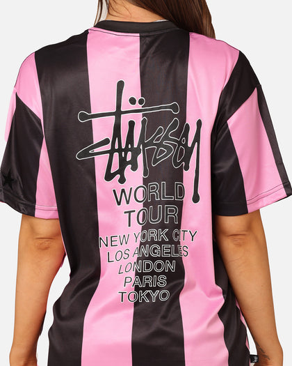 Stussy Football T-Shirt Black/Pink