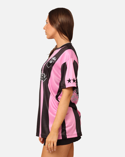 Stussy Football T-Shirt Black/Pink