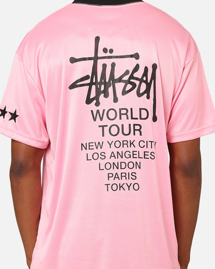 Stussy Football T-Shirt Pink