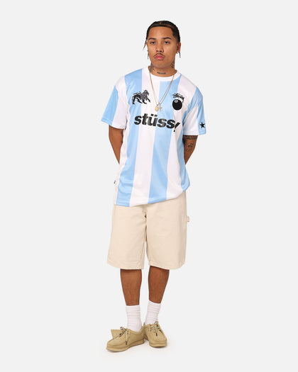 Stussy Football T-Shirt Blue/White