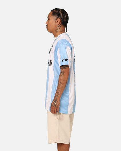 Stussy Football T-Shirt Blue/White