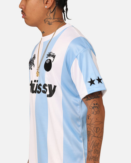 Stussy Football T-Shirt Blue/White