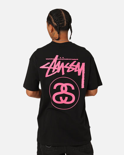 Stussy SS Link T-Shirt Black/Pink