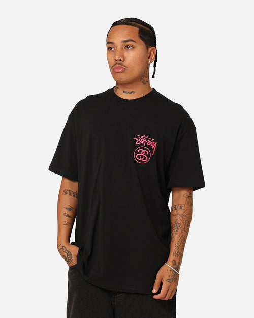 Stussy SS Link T-Shirt Black/Pink