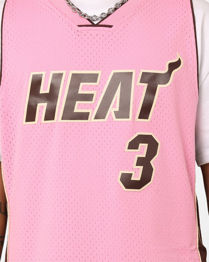 Mitchell & Ness Miami Heat Dwyane Wade Brown Sugar Bacon Swing Jersey Pink