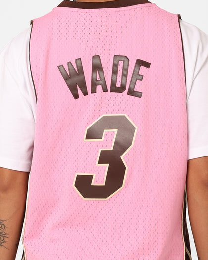 Mitchell & Ness Miami Heat Dwyane Wade Brown Sugar Bacon Swing Jersey Pink