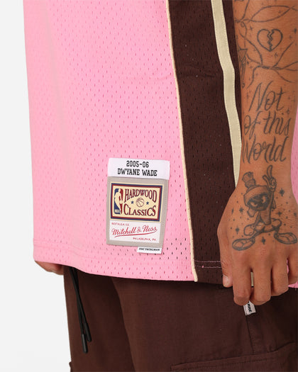 Mitchell & Ness Miami Heat Dwyane Wade Brown Sugar Bacon Swing Jersey Pink
