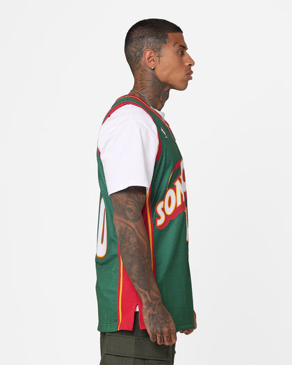 Mitchell & Ness Shawn Kemp Seattle SuperSonics #40 '95-'96 Road Swing Jersey Green