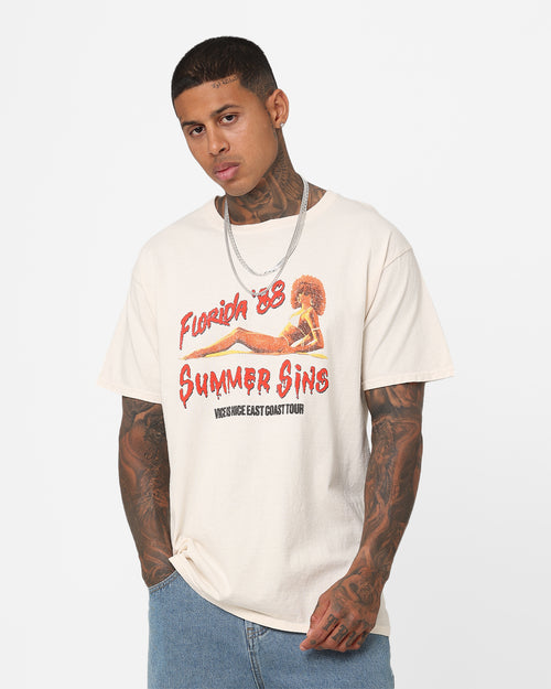American Thrift Summer Sins Vintage T-Shirt Off White