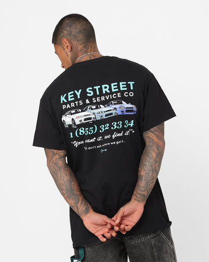 Key Street Parts And Service T-Shirt Black